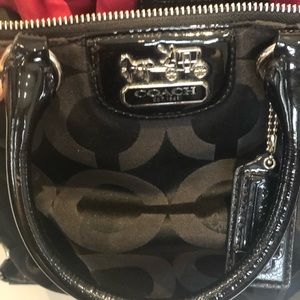 Black coach purse